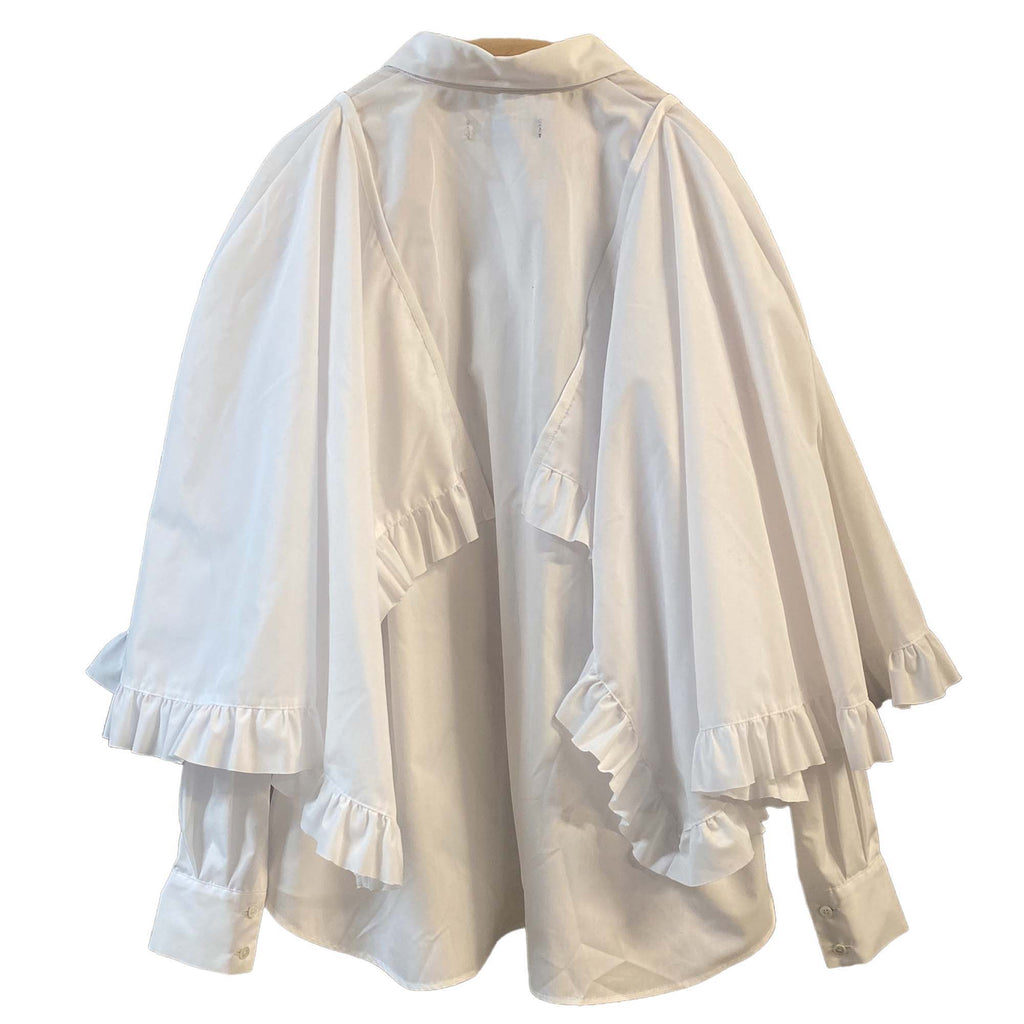 Cape Shirt in White 507-031