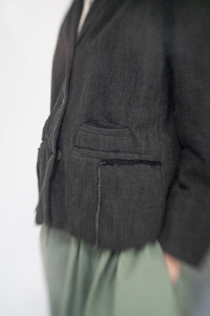 Loose Blazer Jacket in Carbon AI23243-8