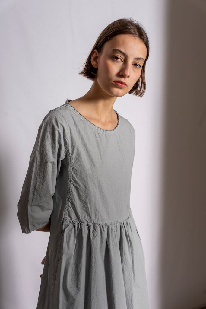 Simple Cotton Dress in Aqua AI23251