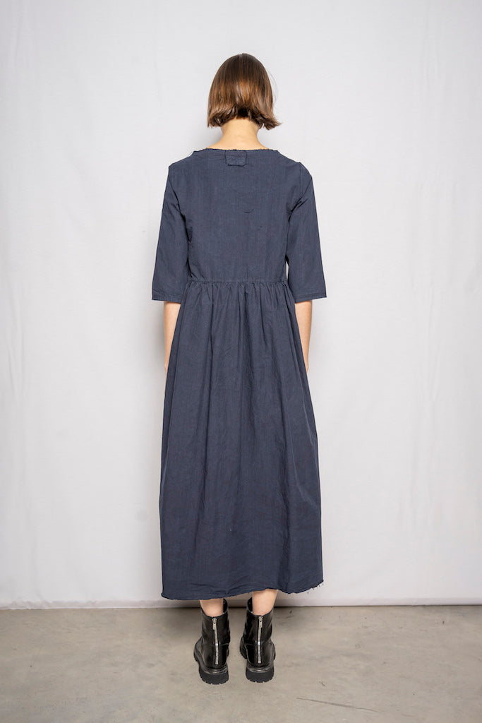 Simple Cotton Dress Navy AI23251