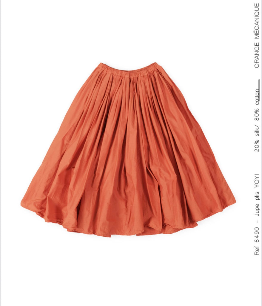 Yoyi Skirt in Orange Mecanique