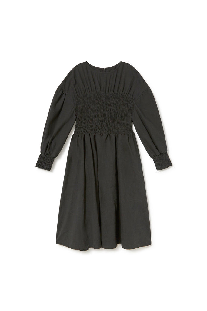 Vintage crinkled dress in Black K029B