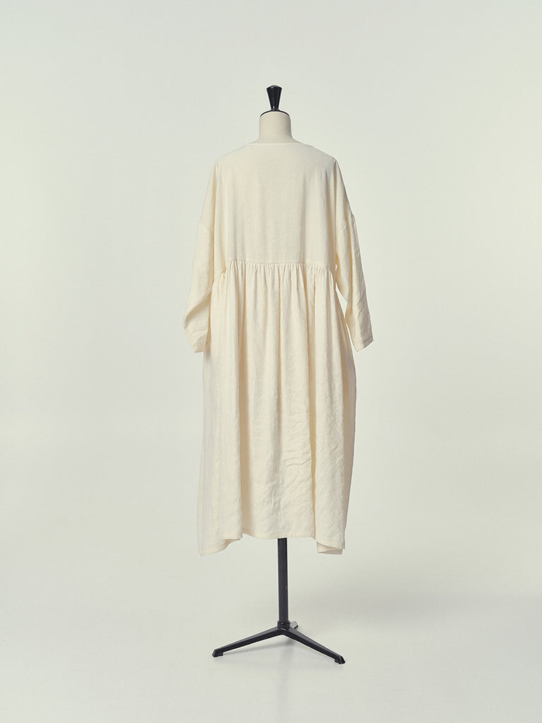 Cupro Dress in Cream W015A