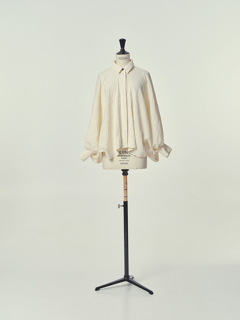 Cupro Shirt in Cream W033A