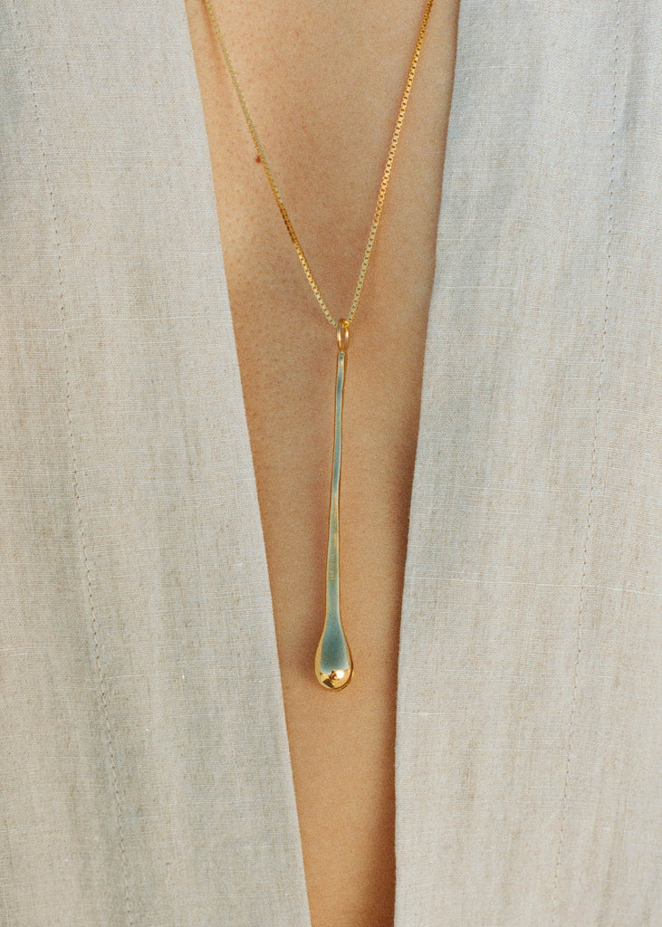 CRACK ON TEARS Necklace in Gold