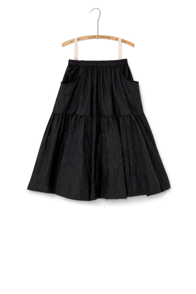 Swing Long Skirt in Black