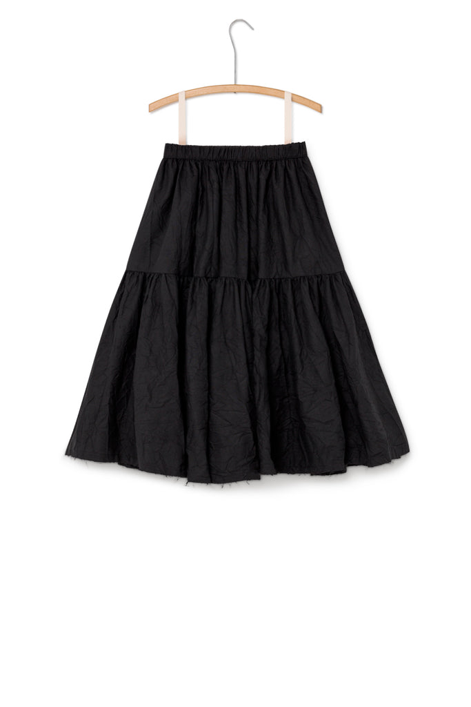 Swing Long Skirt in Black