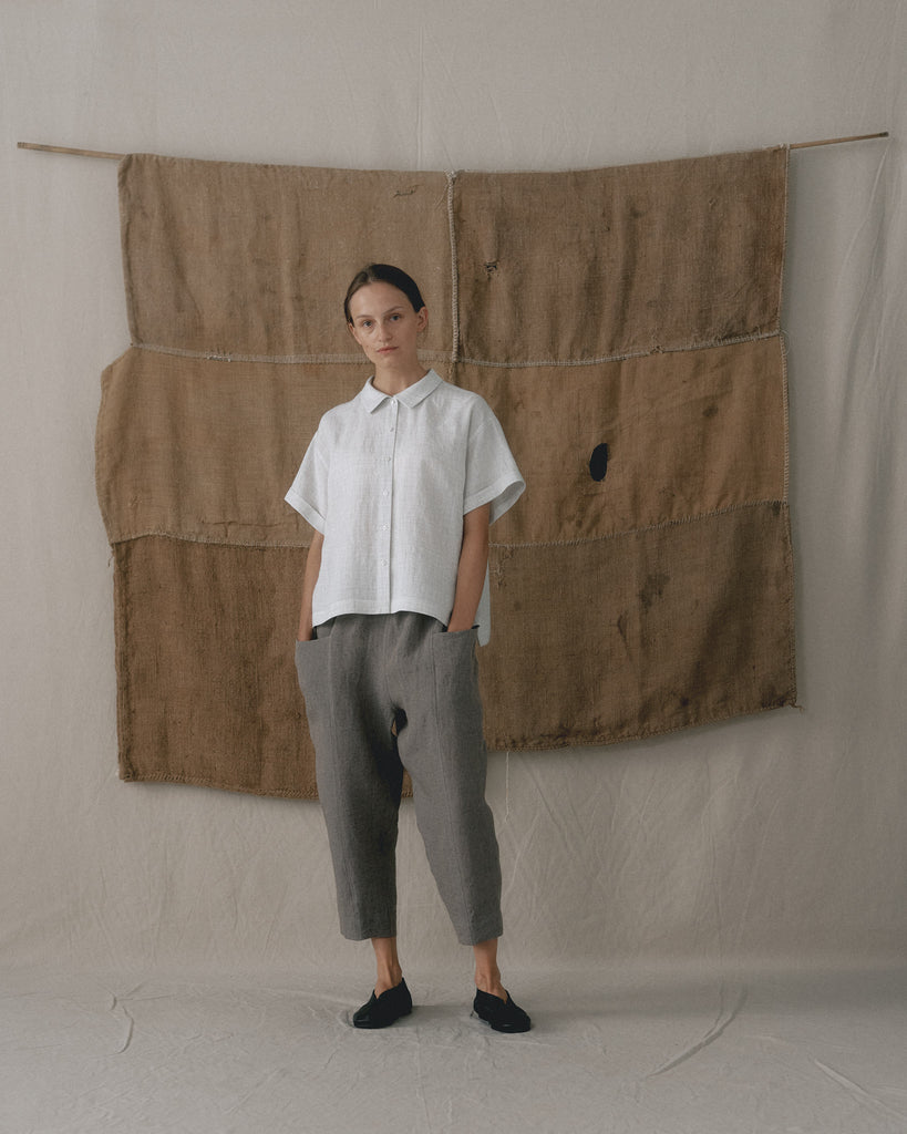 Taupe Front Pockets Pants C1117